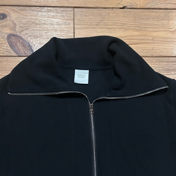 Varley Adair Zip Through Jacket Double Soft Size Large Black - Picture 7 of 13